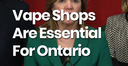 Let Premier Ford know that Vape Shops are essential to keep you smoke-free