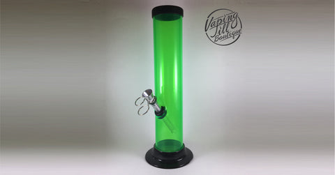 10” Acrylic Straight Tube  - LIT Glass