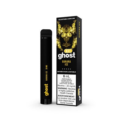 Banana Ice Bold Nicotine Blend - Ghost Max Disposable Vape