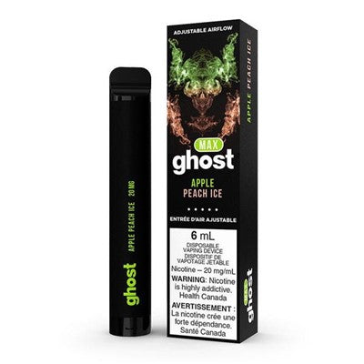 Apple Peach Ice Bold Nicotine Blend - Ghost Max Disposable Vape
