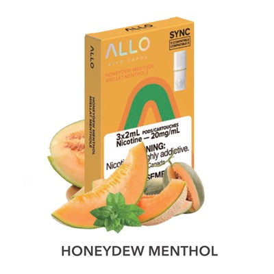 Honeydew Menthol Allo Sync Pods - Allo Vapor